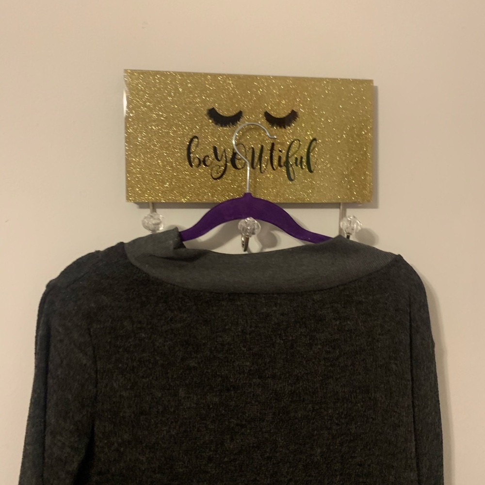 Plain black and gray sweater